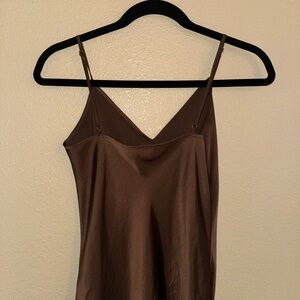 ARITZIA BROWN SLIP DRESS PERFECT CONDITION